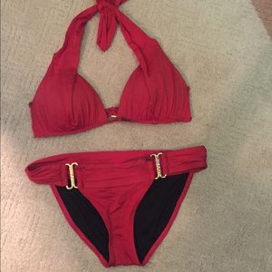 Red Victoria’s Secret bikini